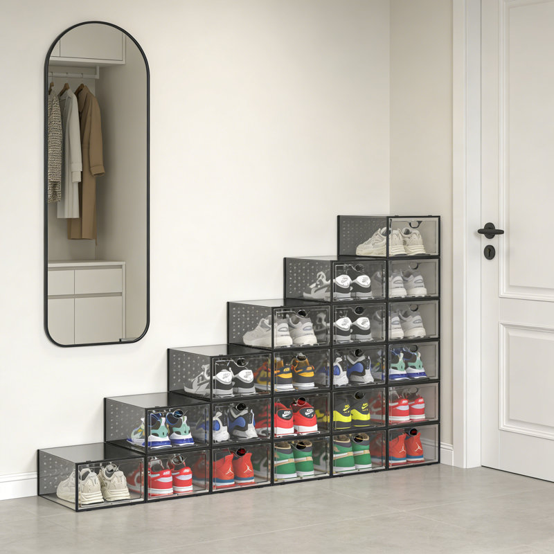 Large Transparent Stackable Shoe Storage Box