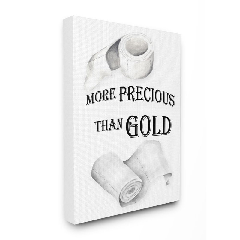 «More Precious Than Gold» par Gail Green - impression d'art graphique, Toile tendue, H 48 po x l 36 po x 1,5 po