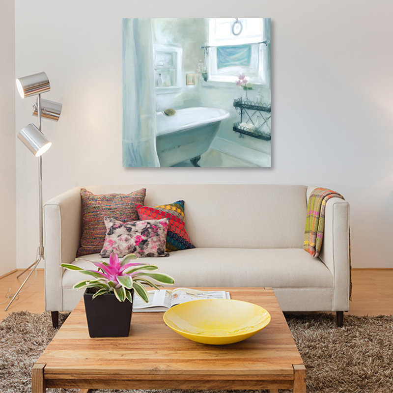 «Tranquility», reproduction sur toile, H 18 po x l 18 po x P 1,5 po, Pas de tapis, Toile tendue