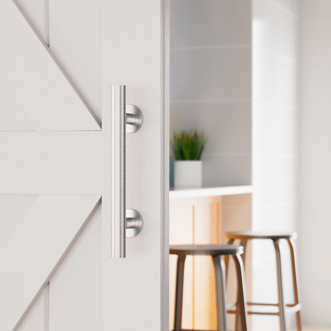 Silver Steel Barn Door Hardware Kit Watchmen