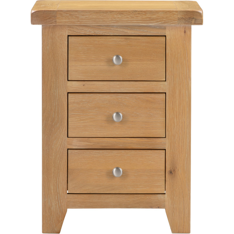 Windsor 47cm W Bedside Table, Brown