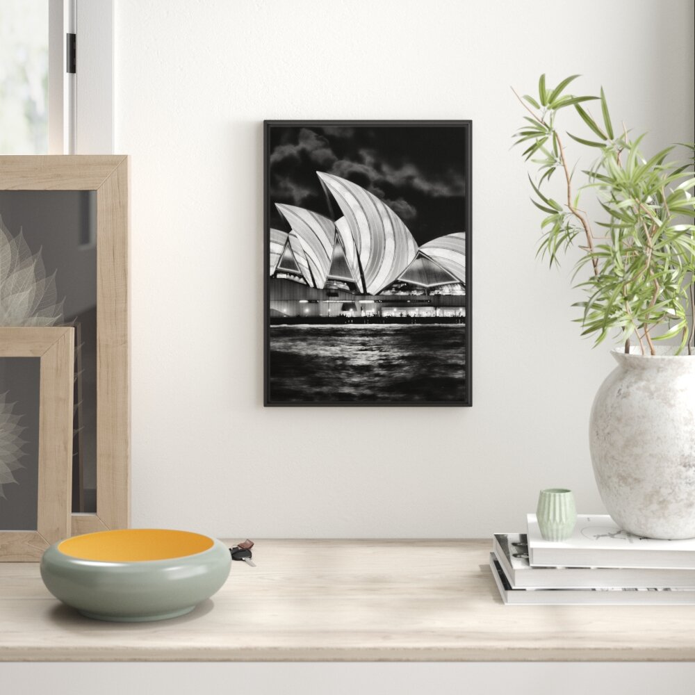 Gerahmtes Wandbild Sydney Opera House Streifen