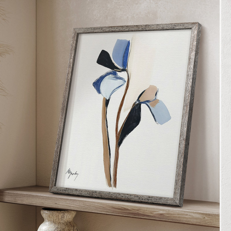 Reproduction encadrée FLORAL Series DxxII - bois massif, H 21 po x l 17 po