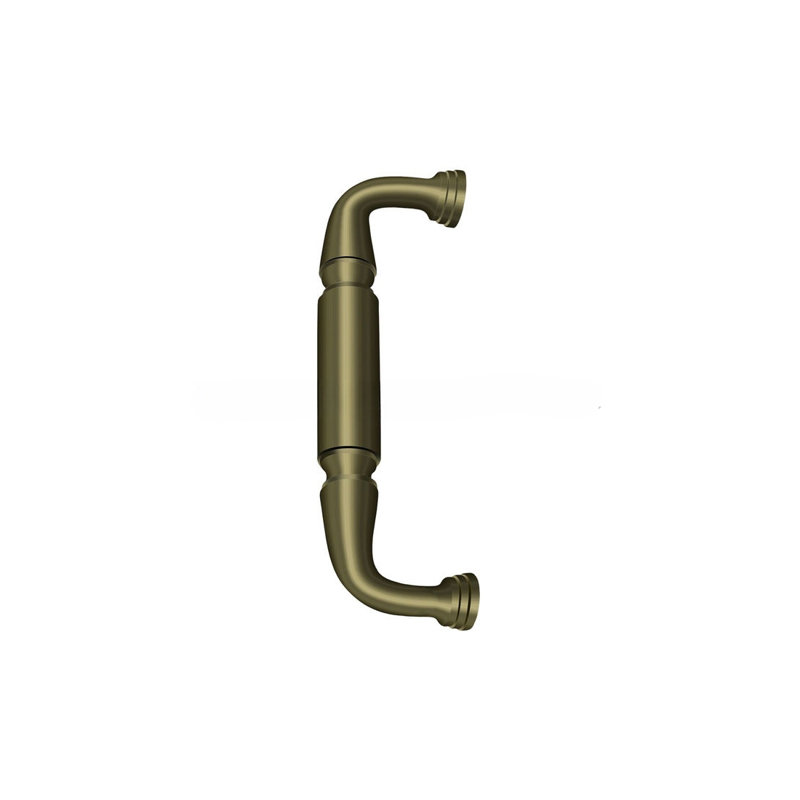Deltana DP2574U5 8-7/8" Door Pull without Rosette with 8" Center to Center Antique Brass Finish, Antique Brass