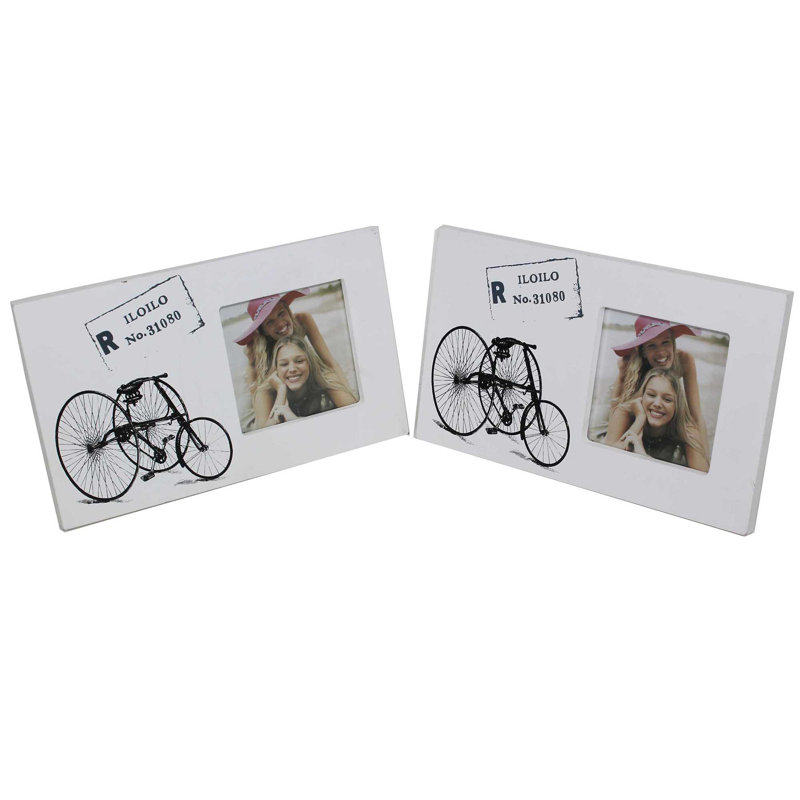 Cadre photo en bois pour bicyclette rétro Barnhart