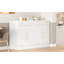 Garde-manger moderne autoportant, rangement pour nourriture buffet, armoire à café avec tiroir, 2 tablettes réglables et 2 tablettes de porte pour la salle à manger, la cuisine, ensemble de 2
