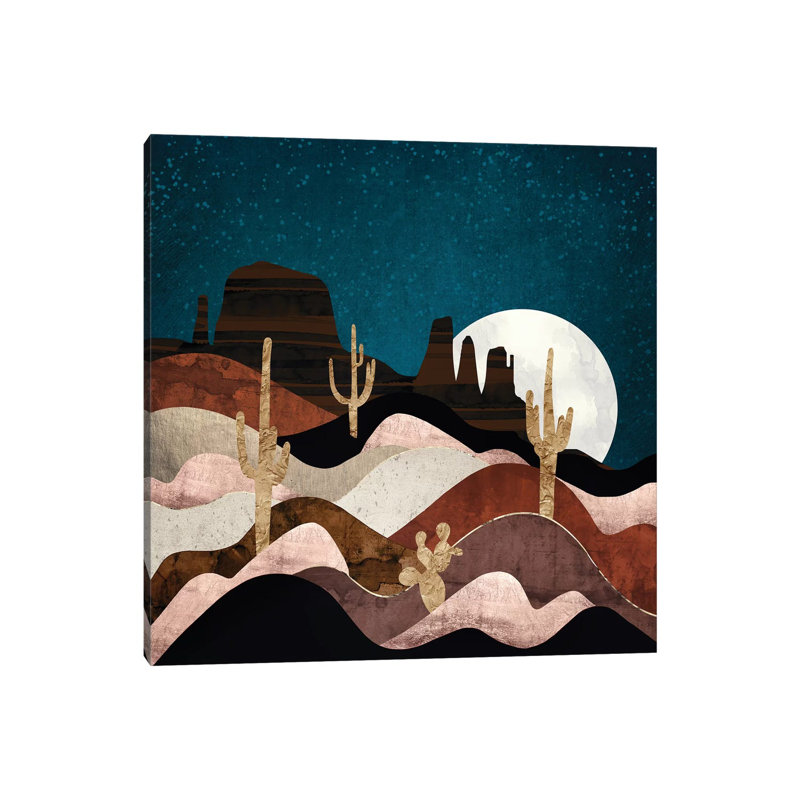 Étoiles du désert - impression, H 37 po x l 37 po x P 1,5 po, Toile tendue, Aucun mat