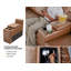 Latitude Run Power Recliner, Leather Loveseat with Cup Holder and Charging Outlet