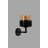 Modern Wall Lamp with Metal Body & Glass Cap, Black Finish, 5.9 x 7.9 x 10.2 inches | E27 Socket, Max 40W | Electrostatic Oven Dried Paint, Perfect for Glam, Industrial & Scandinavian Décor