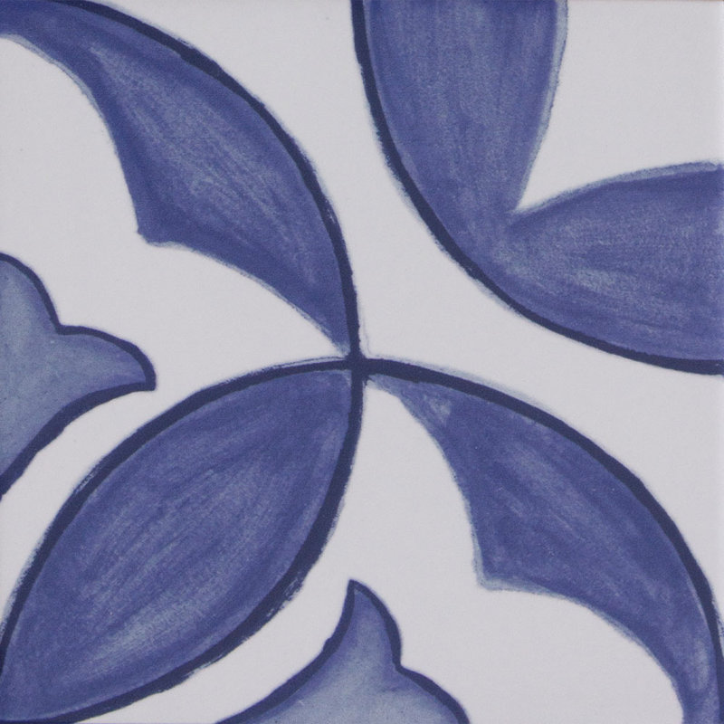 Santorini Memory 6X6 Pattern 03 Porcelain Wall and Floor Tile, Blue