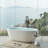 71'' x 35.43'' Soaking Solid Surface Bathtub