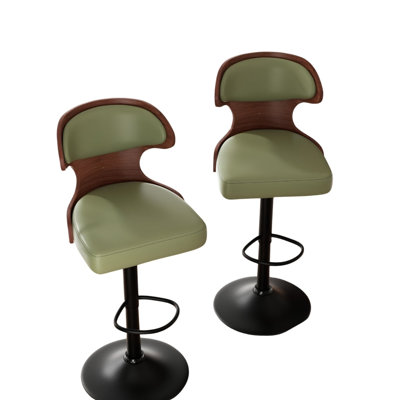 Chaise de comptoir de cuisine ergonomique moderne en cuir polyuréthane