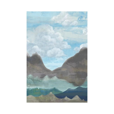 Cloudy Mountains II by Andrea Ciullini - Wrapped Canvas Painting