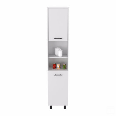 Pantry Cabinet Almada, Three Interior Shelves