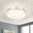 Rosalita LED Flush Mount Lighting Fixture Dimmable 8.26In Ceiling Light 12W With Crystal Lampshade