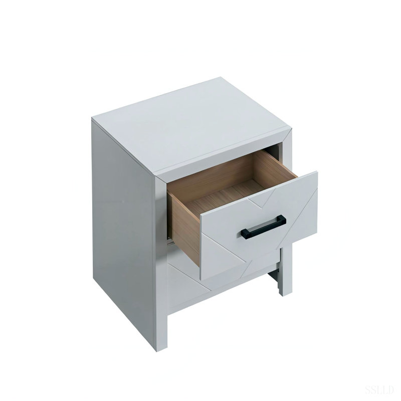2 Drawer Nightstand White