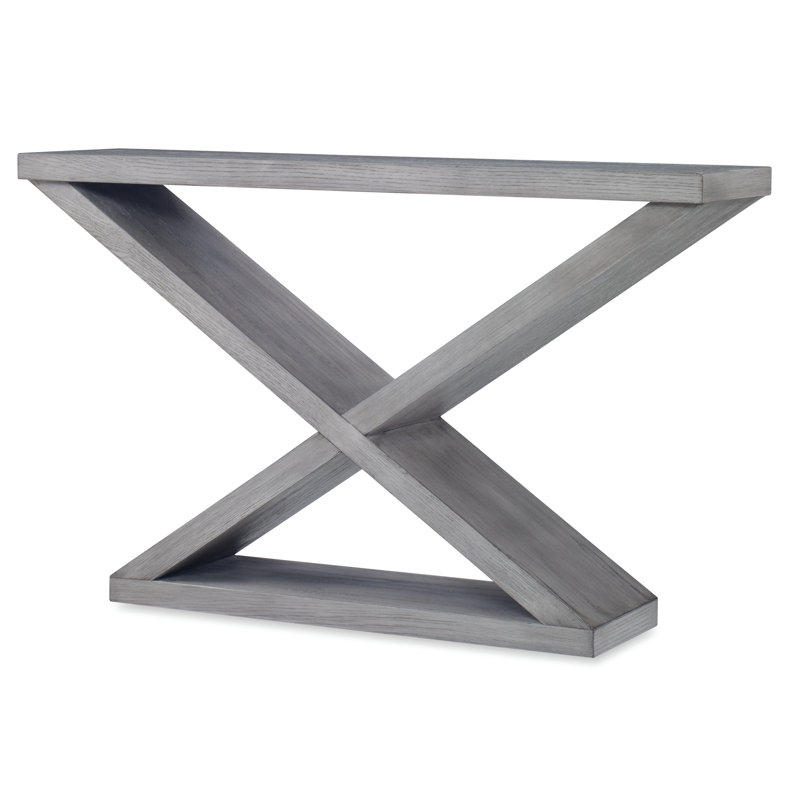 Salone 56'' W Solid Wood Console Table, Light Gray