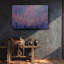 Art mural floral mauve, toile de fond lavande, reproduction de jardin lilas abstrait, peinture de fleurs sauvages pastel rêveuse - décor de printemps romantique doux-1978846929