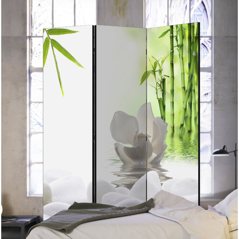 Mamora Solid Wood Folding Room Divider, 3