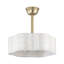 Ventilateur de plafond 6 lumières avec lumière Shell