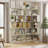 2-Piece Space-Saving Corner Bookshelf Set, Free Combination, Flexible Assembly For Home Office-254176676