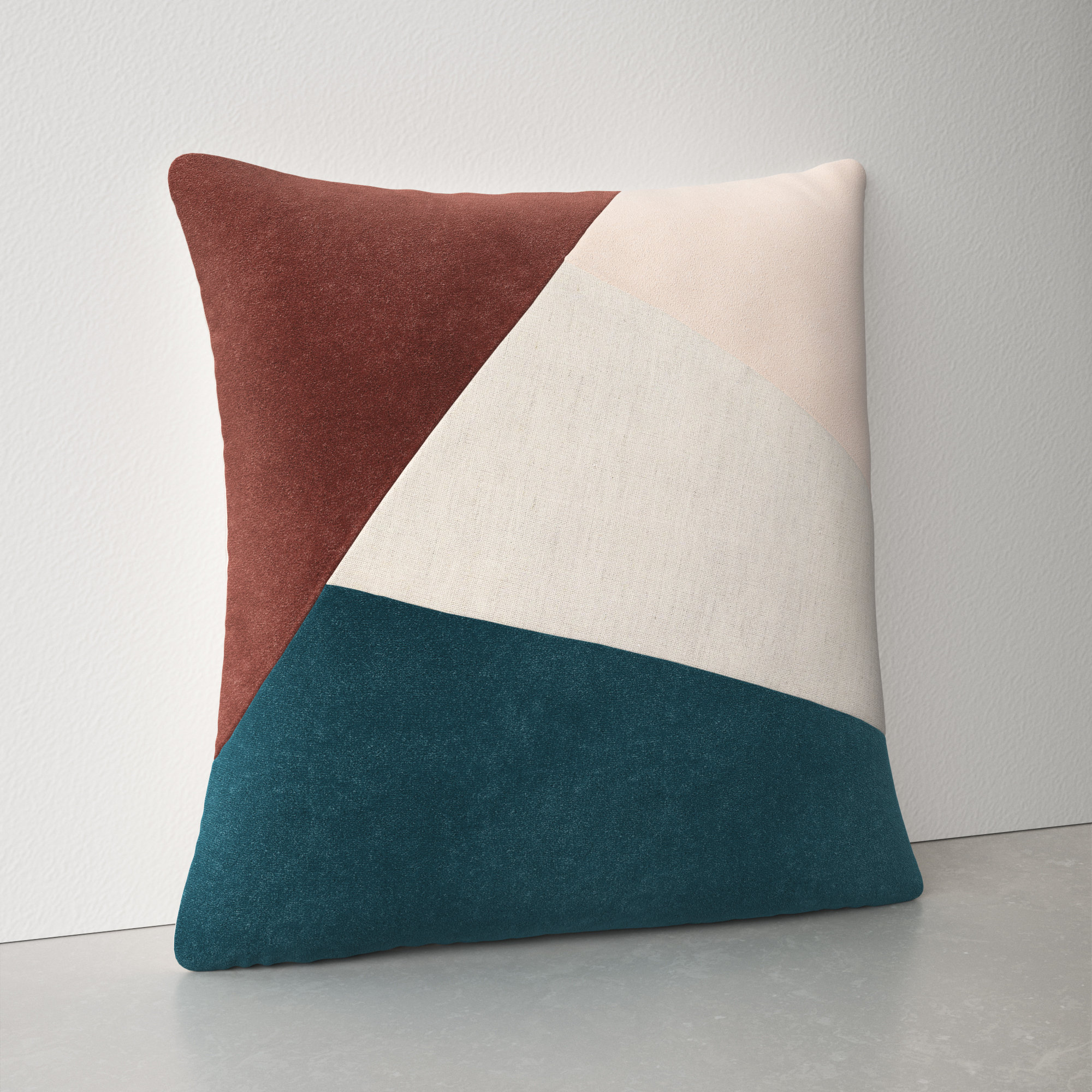 Edgar Square 100% Cotton Pillow Cover AllModern Color: Dark Blue, Fill Material: Polyester/Polyfill, Size: 22'' x 22