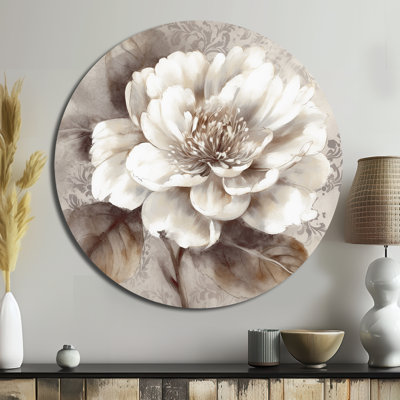 Serafin - Floral Round Metal Art