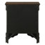 Ensemble de chambre à coucher 3 pièces Henri Charles Cappuccino comprenant un lit traîneau, une commode et une table de chevet.-1248182212