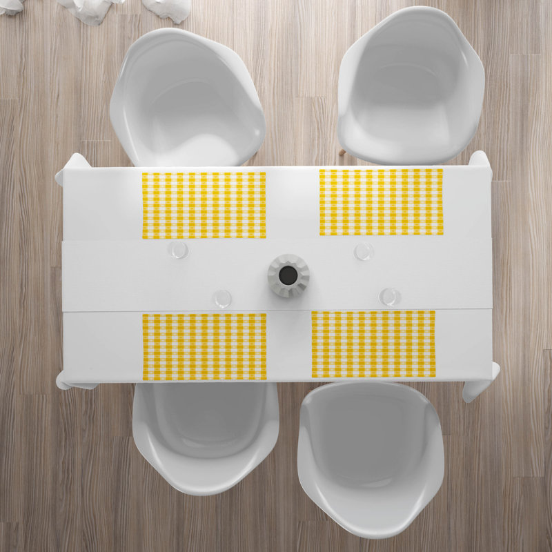 Polyester Gingham Rectangle Placemat