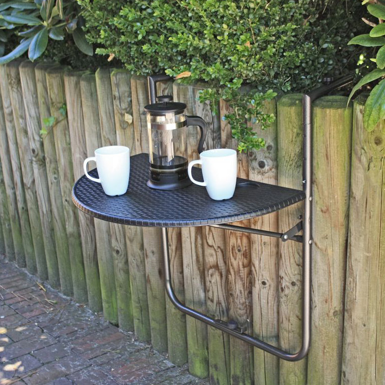 Ventana Half Moon Outdoor Balcony Table