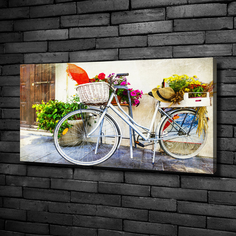 White Bicycle - Wrapped Canvas Print