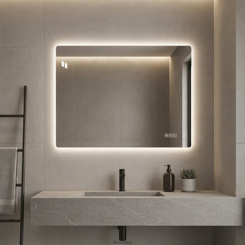 24"x32" LED Bathroom Vanity Mirror, Front‑Lit & Backlit, Anti‑Fog, 3‑Color, 5‑Level Dimmable, Horizontal & Vertical Wall Mount