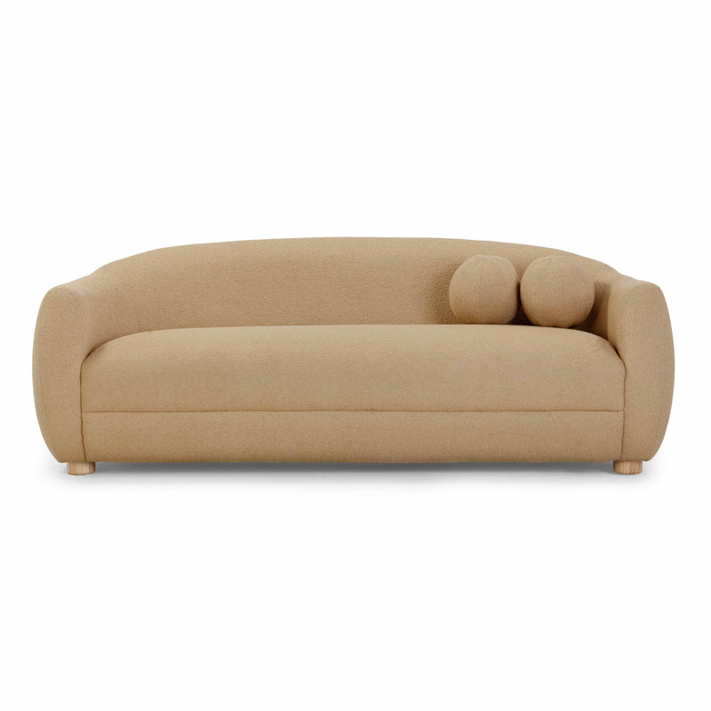Canapé Tov Furniture Judy Honey Boucle, Brun miel