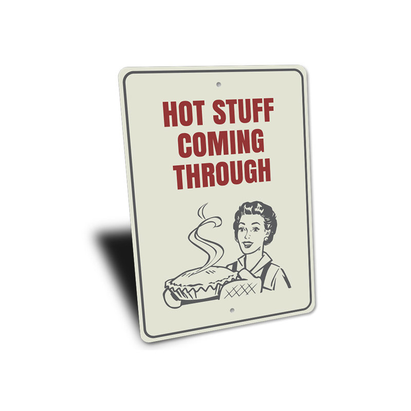 Plaque en aluminium Hot Stuff, H 14 po x l 10 po x P 0,04 po