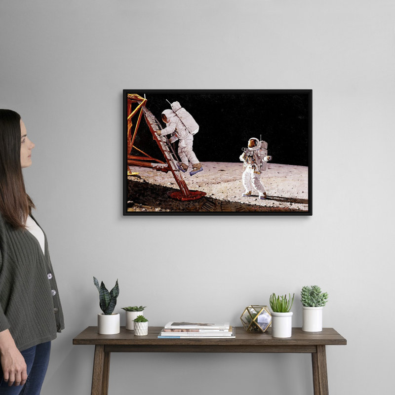 Impression sur toile, "The final impossibilité", H 22 po x l 32 po x P 1,75 po, Cadre flottant noir