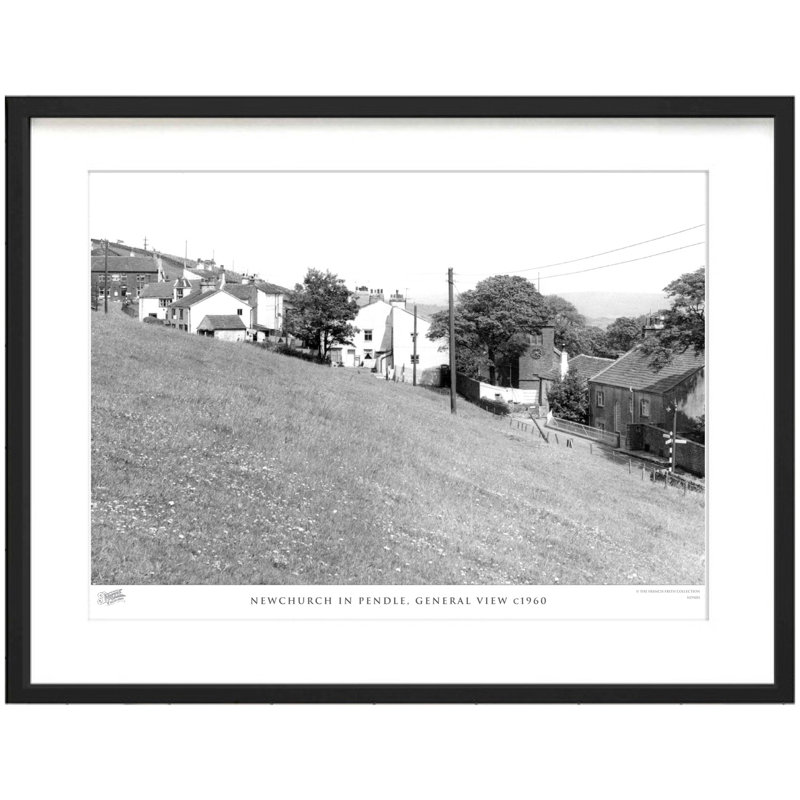 Newchurch In Pendle, General View C1960 - Single Picture Frame Print, 28cm H x 36cm W x 2.3cm D