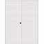 Porte standard en bois manufacturé massif lambrissé Louver-93831374-93831368
