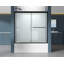 56'' - 60'' W x 56'' H Double Added Semi-Frameless Tub Door with Glass-87058399-114466679