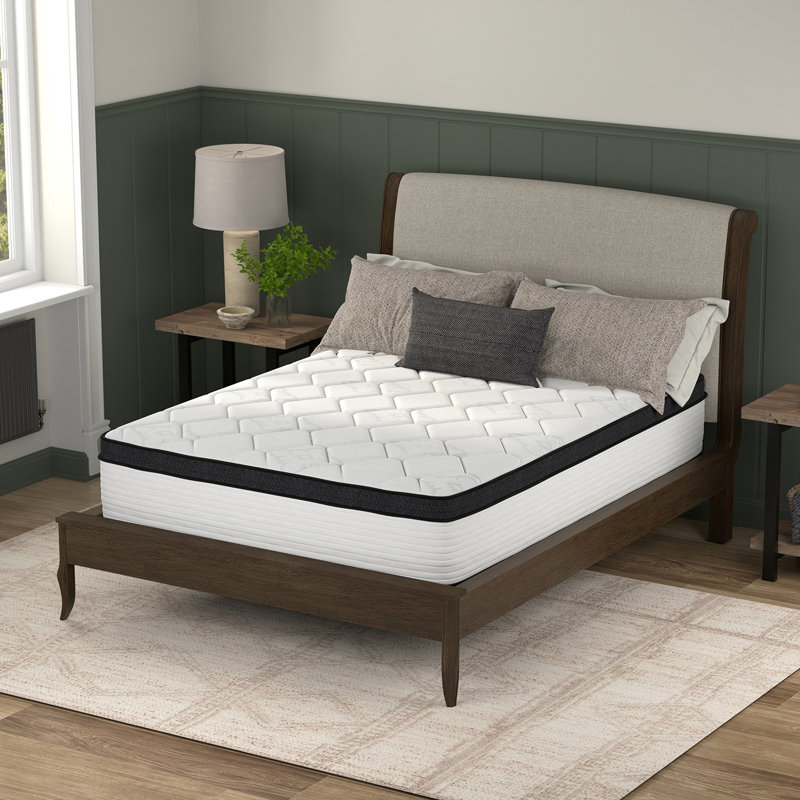 Matelas hybride à plateau-coussin moelleux 12 po, Grand lit