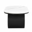Table basse moderne moderne ultrabrillante avec pieds en bois durables et beaucoup de rangement, parfaite pour les petits espaces.