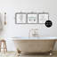 «Bathroom Rules with Eucalyptus», ensemble de 3 impressions giclées encadrées, dessinées par lettres et doublées-114317360-114317361