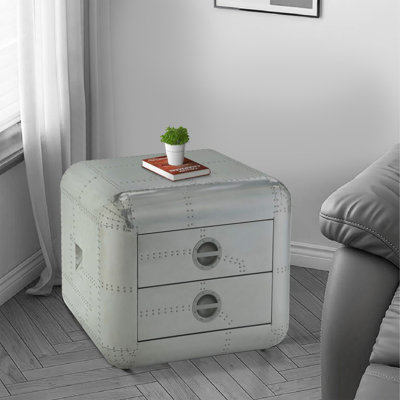 Table de chevet 2 tiroirs