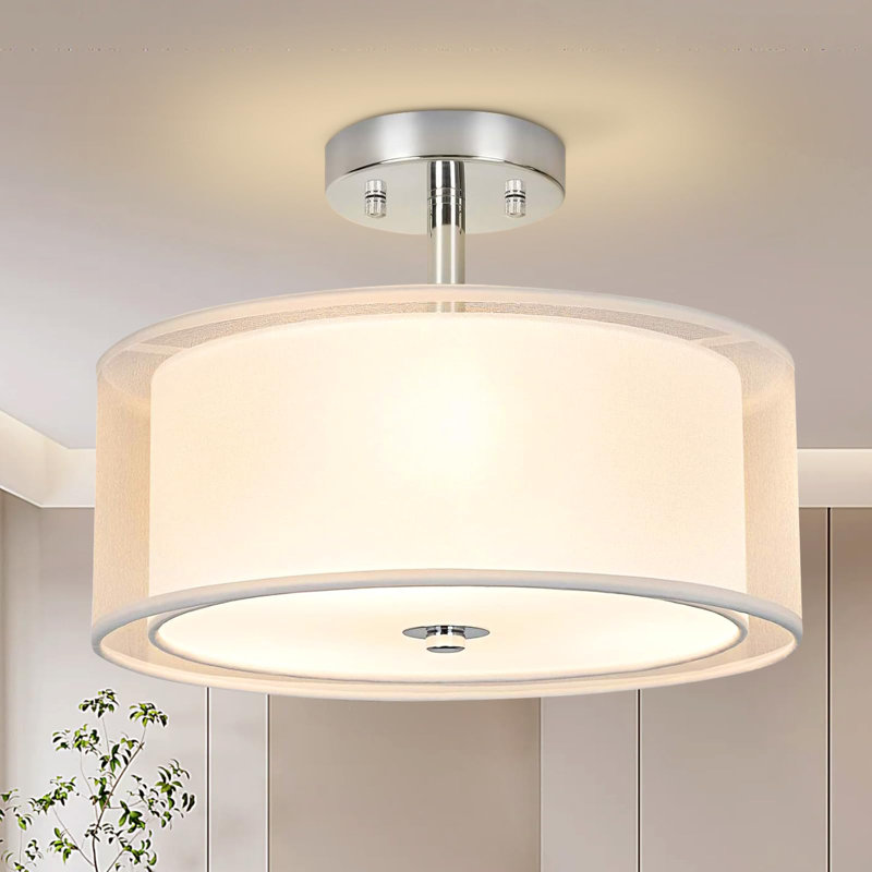 Plafonnier 3 lumières, plafonnier semi-encastré