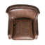 Fauteuil en cuir brun, fabrication, siège de luxe de qualité, fabrication,