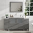 Ensemble de meuble-lavabo simple 60 "avec miroir 60"