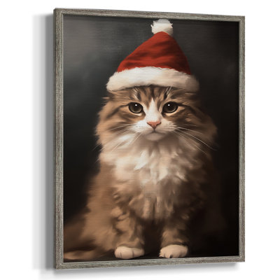 «Christmas Holiday Art», série 2-CCL XXVII, reproduction encadrée - bois massif