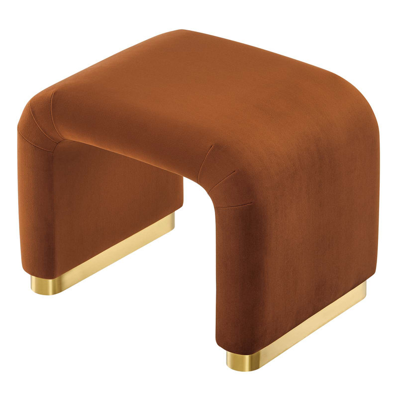 Tabouret d'appoint Modway Koda, Rouille / laiton doré