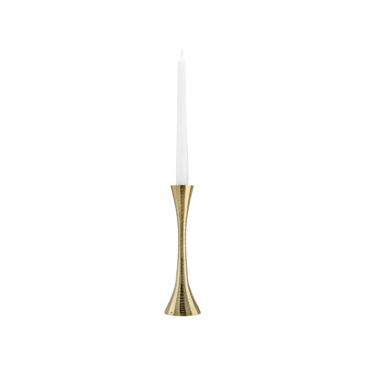 Porte-bougie conique en métal et aluminium