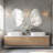 Minimalist Frameless Oval Decorative Wall Hanging Mirror Silver Vanity Mirror-487708565