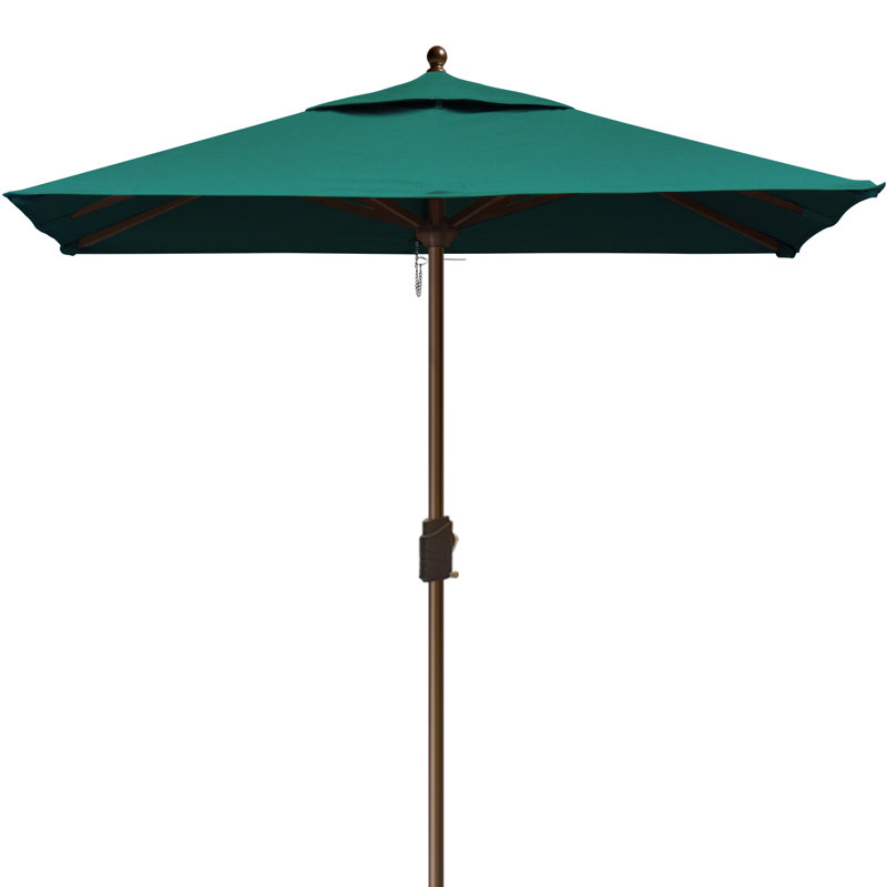 Parasol de marché carré 6 pi Nahlani, Vert foncé